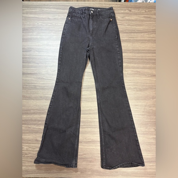 Old Navy Highest High Rise Flare Black Jeans Size 4 - Picture 2 of 11